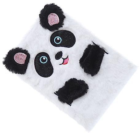 ibasenice Fuzzy-notizbuch Cartoon-plüsch-notizblock Plüsch-panda-notizbücher Breiter Linierter Notizblock Plüsch-notizbuch Notizbuch Für Jungen Schreibblock Niedlich Student Zeitschrift