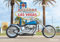 N NEUMANNVERLAGE - Harleys 2025 Wandkalender, 45x48cm, Kalender mit zwölf Abbildungen amerikanischer Harleys, Motorräder, Mondphasen, Spiralbindung und internationales Kalendarium
