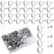 SOFPLATE 1 Box 100 Stück 12mm Ohrstecker Rohlinge Mit Lünette Cabochon Edelstahl Hypoallergen Silberne Ohrstecker Mit Ohrmutter Runde Ohrstecker Für Schmuckherstellung Zubehör DIY Handwerk