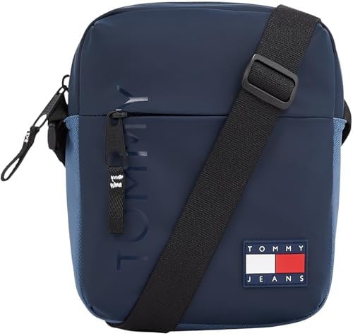 Tommy Jeans Herren Crossbody Bag Tasche Daily + Reporter Elegant, Blau (Dark Night Navy), Einheitsgröße