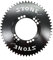 GFDSGRE Platos para Bicicletas Plato 110 BCD Ovalado 34 36 38 40 42 44 46 48 58T 60 Dientes Bicicleta de Carretera Rueda 110bcd Plato Ovalado 32 MTB(54T Aero)
