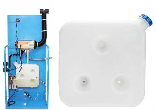 Inscrip Kraftstofftank, 10L Kraftstofftank, Kunststoff Öltank Benzintank, Wassertank Dieseltank Wassertank, Universal Ölbox Tragbare Organizer Tank für Boot, LKW, Heizung Zubehör