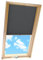 Home-Vision® Dachfenster Premium Plissee Faltrollo mit Bohren Dachfensterkompatibel (Schwarz für CK04 - Holzfarben) Dachfensterrollos Blickdicht Sonnenschutz, Montage inkl