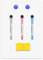 Papier Tableau Blanc Magnétique, 30 * 21cm Adhesif Tableau Blanc Effacable Autocollant, Tableau Blanc Magnetique Mural Film, Avec 3 Marqueurs, 2 Aimants Adhésifs et Effaceur, pour l'école/le Bureau