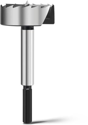 Broca Forstner de 60 mm para madera, diámetro de 60 mm, longitud 150 mm con vástago hexagonal de 12 mm