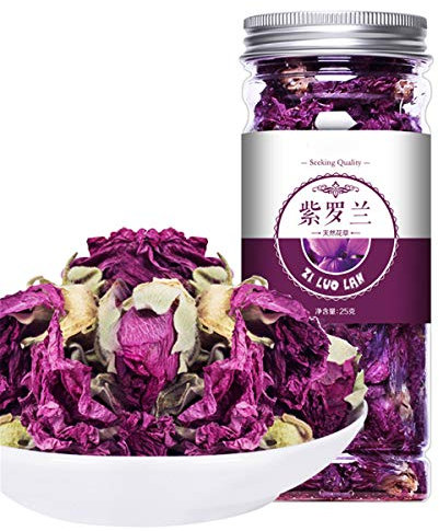 Infusión de flores y frutas con aroma a violeta de China una bebida natural elaborada con una fórmula ancestral como alimento ecológico y orgánico Tiene un sabor intenso (25g violeta)