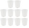 Set di 10 vasi per piante in plastica trasparente, con fori di drenaggio, per piante da interno ed esterno, orchidee, piante grasse, erbe, leggeri e traspiranti (13,2 cm)