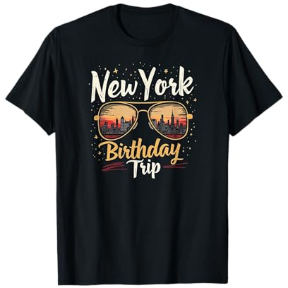 Motif New York Skyline pour anniversaire T-Shirt