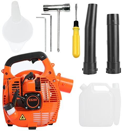 Souffleur Thermique, 26cc Aspirateur Souffleur Broyeur, pour Un Jardin Propre et rangé, Moteur à Deux Temps 750W, Tube de soufflage Amovible de Jardin avec Fonction de soufflage