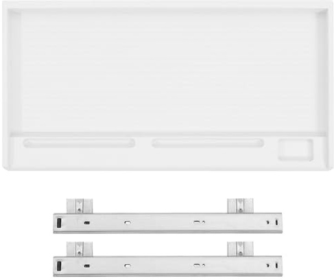 HOMOBABE Vassoio Cassetto Tastiera Scorrevole sotto Scrivania con Ampio Spazio Porta Tastiera e Mouse Salvaspazio Ergonomico per Ufficio e Casa