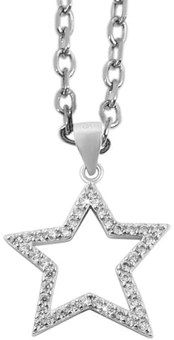 Akzent Anhänger für Damen in 925 Silber, 100% Wasserfest & Hautverträglich
