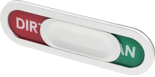 Imán para Lavavajillas Limpio y Sucio, Indicador Abs Acrílico | Señal Deslizante, Uso en Limpieza de Cocina, Diseño Moderno y Llamativo