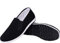 AioTio Chinesische traditionelle Peking-Stil Schuhe Kung Fu Tai Chi Schuhe Gummisohle Unisex Schwarz (245mm 39EU)
