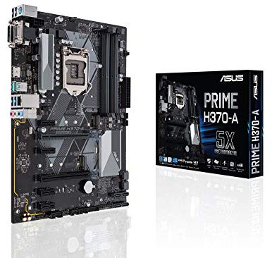 ASUS Prime H370-A Mainboard Sockel 1151 (ATX, Intel Z370, DDR4, dual PC4-21300U)