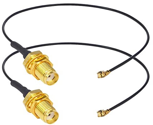 RF Koaxial Pigtail Cable SMA Buchse zu IPX U.FL 1.13mm 15CM Pigtail Antennenverlängerung Koax WiFi Kabel für Wireless Modem Router Mini PCI Karten Packung mit 2 Stück