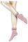 ESPRIT Damen Stoppersocken Cozy W Hp Wolle rutschhemmende Noppen 1 Paar, Rosa English Rose 8944, 35/38 EU