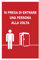 CARTELLO SEGNALETICO - SI PREGA DI ENTRARE UNO ALLA VOLTA - Con Adesivo in Vinile e Pannello in Forex (ADESIVO, 20X31)