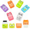 6 Stücke Radiergummi Kinder Radiergummi Nette Radiergummi Cartoon Tier Radiergummi Rechteck Radiergummi Weiche Radiergummi Set Radierer für Schule, Heimgebrauch und Bürogebrauch