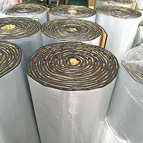 1m*10m Roll Heat Shield Thermal Car Van Sound Insulation Proofing Deadener Mat Car Noise Control Acoustic Dampening Moistureproof Waterproof,Thichness 7mm