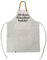 Grillschürze & Kochschürze mit Namen oder Wunschtext bestickt - Nackenband aus Leder - individuell personalisiertes Geschenk mit Stickerei (Grau)