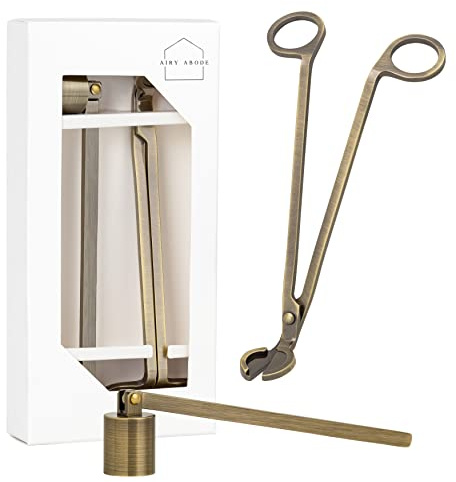 Airy Abode Candle Wick Trimmer and Candle Snuffer Accessory Set – Pick Your Color