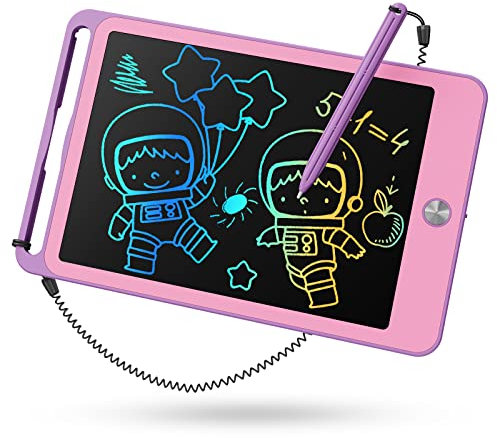 TEKFUN LCD Schreibtafel Spielzeug 8,5 Zoll Zeichenbrett für Kinder, Schreibtablett Maltafel ab 3 4 5 6 7 8 Jahre alt Junge Mädchen, Weihnachten Geschenke für 3-8 Jährige Mädchen Jungen (Violett)