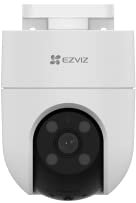 EZVIZ H8C 1080P Pan & Tilt Wi-Fi Camera|Color Night Vision|360° Coverage|Auto-Tracking|Two-Way Talk|Weatherproof Design|Supports MicroSD Card (Up to 512 GB)|White
