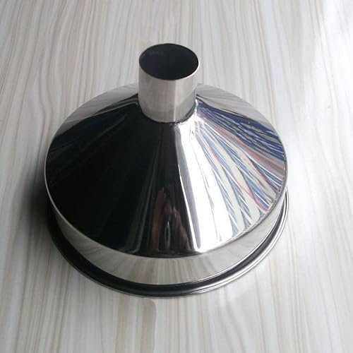 Imbuto in acciaio inossidabile 304 ispessito, imbuto industriale di grande diametro da 25 cm, perdite d'olio, schermo filtrante, imbuto sovradimensionato for uso domestico 1 pezzo (Color : C)