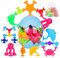 Jouets à Ventouse, Jouets de Bain pour Enfants de 3 Ans, 50 Pièces Bebe Jouets d' Aspiration Silicone avec œufs de Dinosaure, Cadeaux Montessori Sensoriels pour Garçons et Filles âgés de 4 à 8 Ans