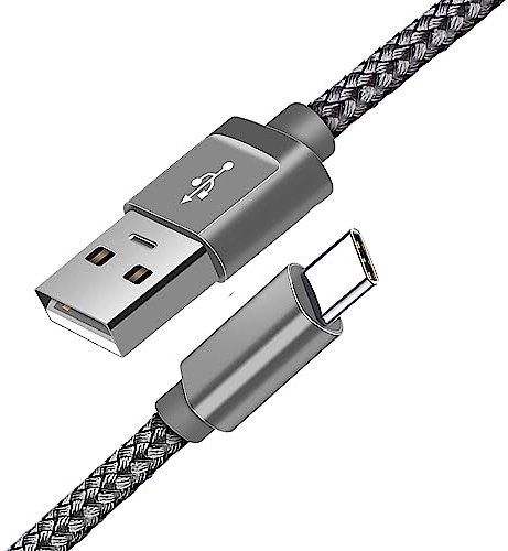 USB C Cable USB Type C Fast Charging Cable Nylon USB C Charger Lead for Samsung Galaxy S20 fe S10 S9 S8 A12 A21s A20e A40 A41 A50 A51 A52 A70 A71, Note 20 10 9, (3 Meters)
