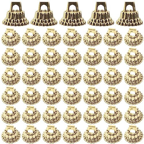 ibasenice Set Mit Kappen Für Weihnachtsornamente Kugelaufhängerkappen Endkappen Für Weihnachtsdekoration 1 3 Cm Gold Größe 200 Stück