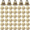 ibasenice Set Mit Kappen Für Weihnachtsornamente Kugelaufhängerkappen Endkappen Für Weihnachtsdekoration 1 3 Cm Gold Größe 200 Stück