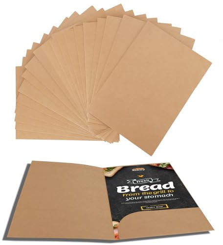 20 Stück Schnellhefter A4 Pappe Präsentationsmappe A4 Aktenmappe mit Visitenkartenschlitz Dokumentenmappe Kraftpapier für Dokumente, Besprechungen, Bürobedarf