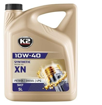K2 Motoröl 10W-40 TEXAR Motor Öl ACEA A3/B4 API SN API CF XN 5L