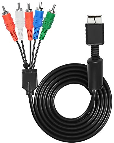 XMSJSIY Componente AV Cavo per PS2 PS3 AV HDTV Wire Multi Out Video Audio Cavo YPbPr Componente per PS2 PS3 HDTV EDTV Cavo - 1,8 m