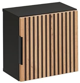 COMAD Kleiner Wandschrank aus Holz – 35 x 35 x 22 cm – Sylve Black Wotan