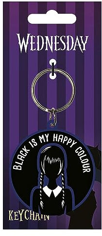 empireposter Wednesday - Keyring - Black is my happy Colour