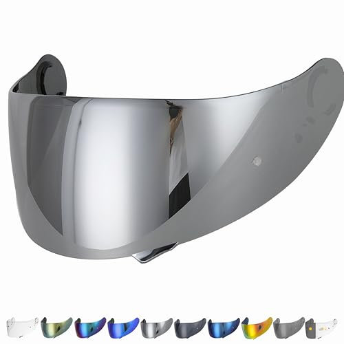 Everalo Kompatibel mit Shoei GT air 2 Visier - Gt Air - Neotec - Opticson - Cns1 - Helmvisier Pinlock Ready - Anti-Kratzer und Anti-Beschlag (Verspiegelt)