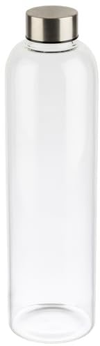 APS 66909 Bouteille en verre transparent 7,5 x 7,5 cm Hauteur 28,5 cm Diamètre 7,5 cm 1 l