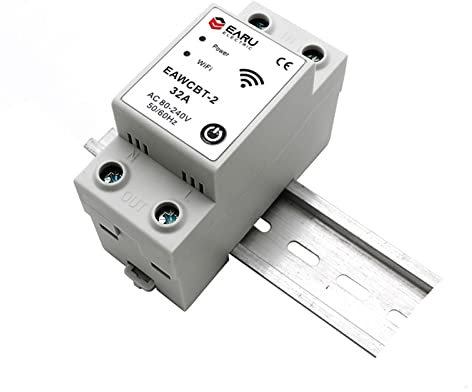 1P + N WiFi Smart Disjoncteur Temps Relais Commutateur Voix Télécommande par Disjoncteur (Size : 90A)