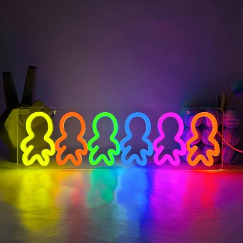 UExnkj-Y Insegna al Neon LED Game Luce al neon alimentatore USB con interruttore lampade neon della decorazione del bar per feste della sala giochi umanoide