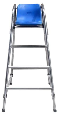 Schiedsrichter Stuhl Hohe Rettungsschwimmer Stuhl für Pool 304 Edelstahl, abnehmbare Heavy-Duty Overlook Stuhl Pool Barhocker, Deck Stühle im Freien für die Lebensrettung(Size:M)