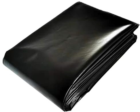 Película Lona Estanque PVC Resistente Al Desgarro Revestimiento de Estanque Flexible Exterior Piscinas Pond Liner Forro para Estanque Koi Fuentes Jardines Acuáticos(3x5.0m (9.8x16.4ft))