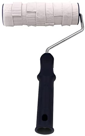 BHFYOB Rouleau de texture en béton de 20,3 cm avec poignée imitation brique pour décoration murale