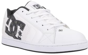 Dc Shoes Men's Net Sneaker, White Monogram, 10 UK