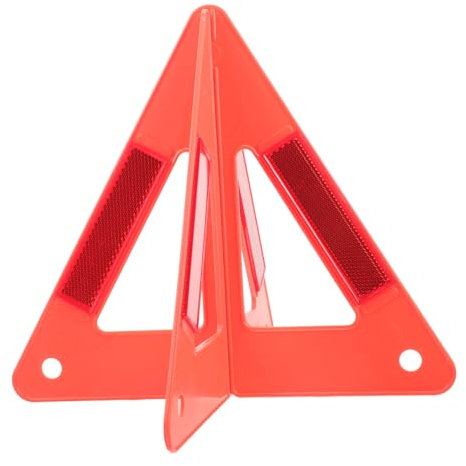 SOLUSTRE Panneau Davertissement Triangulaire Réfléchissant Pour Kit De Sécurité Pour Voiture