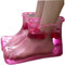 Massage Fußbad Schuhe, Fuß Soaker Schuhe, wassersparendes Fußbecken und Leckdosen ＆ tragbare Fußbades Schuhe, Plastik Badewanne für Pediküre Fuß Spa