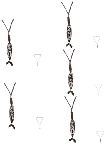 WRITWAA 5stücke Tibetischer Amulett- Für Damen Ethnische Dzi-perlenkette Handgefertigte Buddhistische Halskette Stilvoller Schmuck Für Besondere Anlässe Und Alltag Einzigartig Und