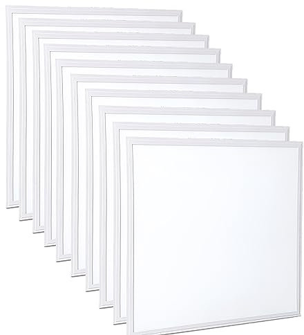 Brightex, Pack of 10 Led Panel Light 600x600mm Ceiling Light 48W 4320 Lumen 6500K with Driver Energy-efficient Modern Design Cool White