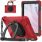 Tablet-Taschen-Hülle Hülle kompatibel mit Kindle Fire HD 10 Tablet (13. Generation 2023), robuste stoßfeste TPU-Kinderhülle, 360 Grad drehbare Multifunktions-Griffhalterung + robuste Abdeckung mit Sch